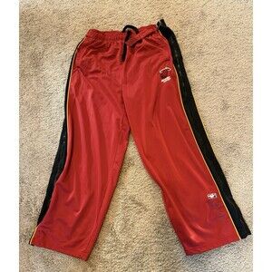 ZipWay NBA Pants Mens XL Miami Heat Basketball Full Zip Away Athletic